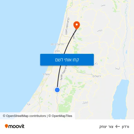 מפת ורדון לצור יצחק