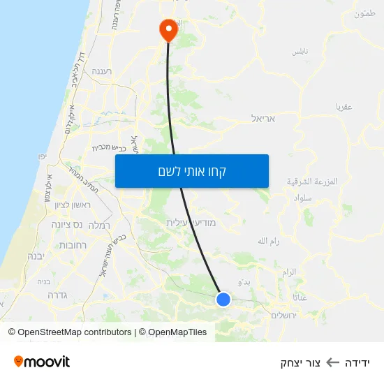 מפת ידידה לצור יצחק