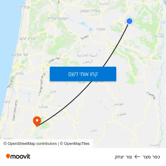 מפת כפר מצר לצור יצחק