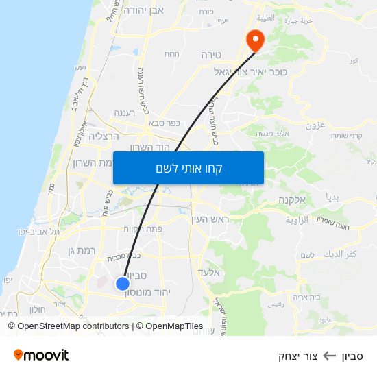 מפת סביון לצור יצחק