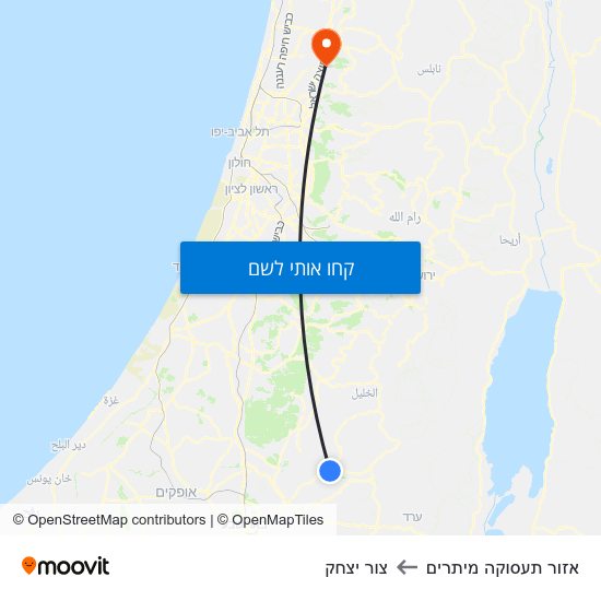 מפת אזור תעסוקה מיתרים לצור יצחק