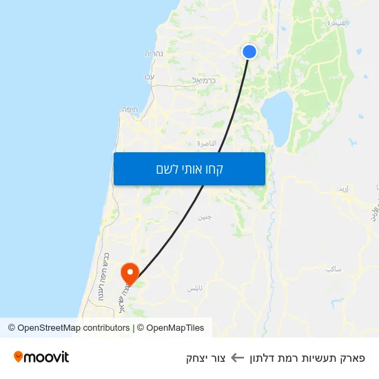 מפת פארק תעשיות רמת דלתון לצור יצחק