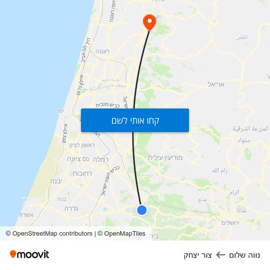 מפת נווה שלום לצור יצחק