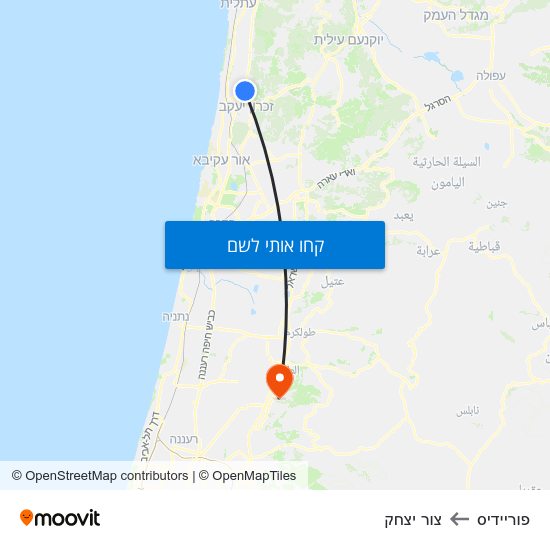 מפת פוריידיס לצור יצחק