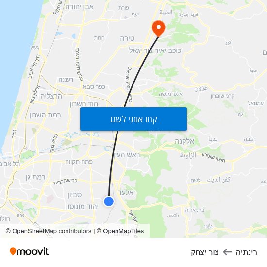 מפת רינתיה לצור יצחק