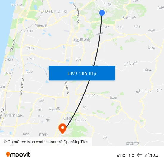 מפת בסמ"ה לצור יצחק
