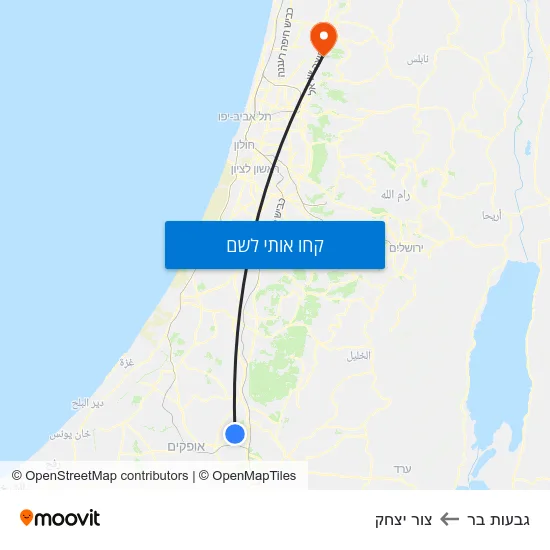 מפת גבעות בר לצור יצחק
