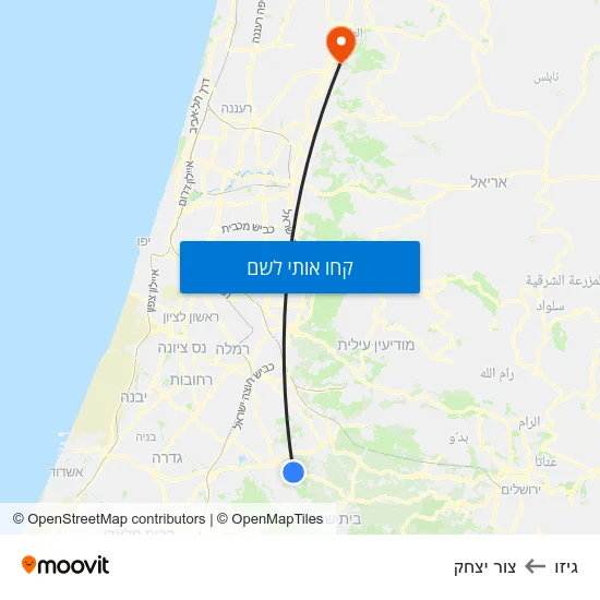 מפת גיזו לצור יצחק