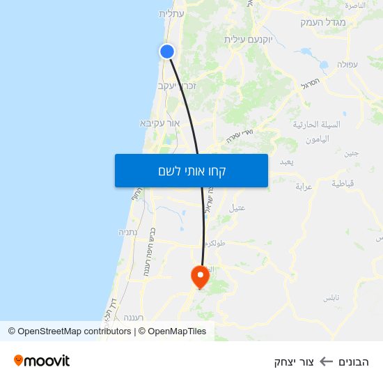 מפת הבונים לצור יצחק