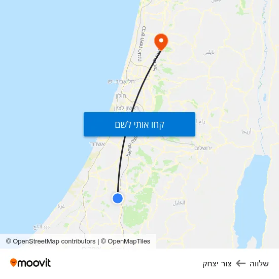 מפת שלווה לצור יצחק