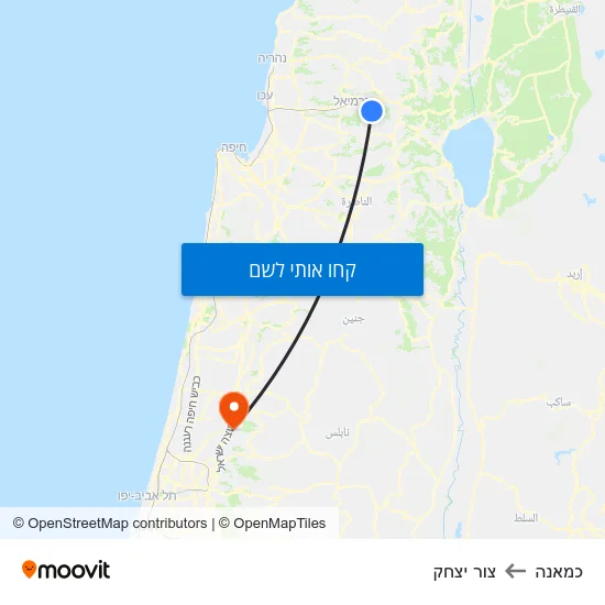 מפת כמאנה לצור יצחק