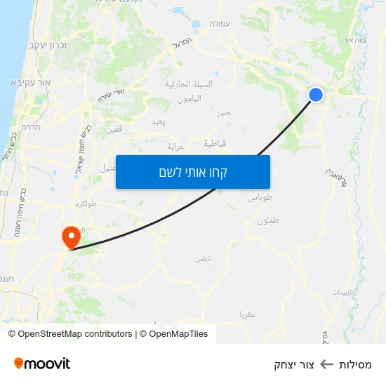 מפת מסילות לצור יצחק