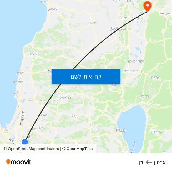 מפת אבטין לדן