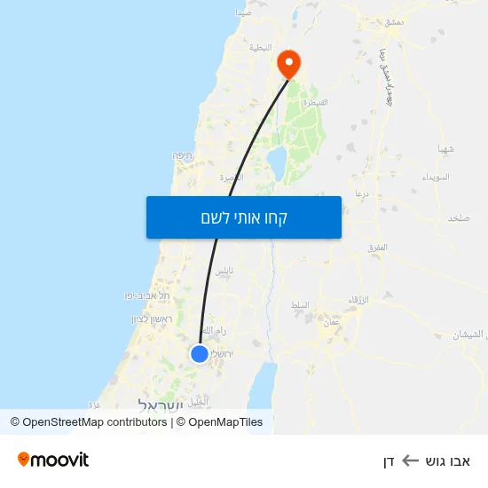 מפת אבו גוש לדן