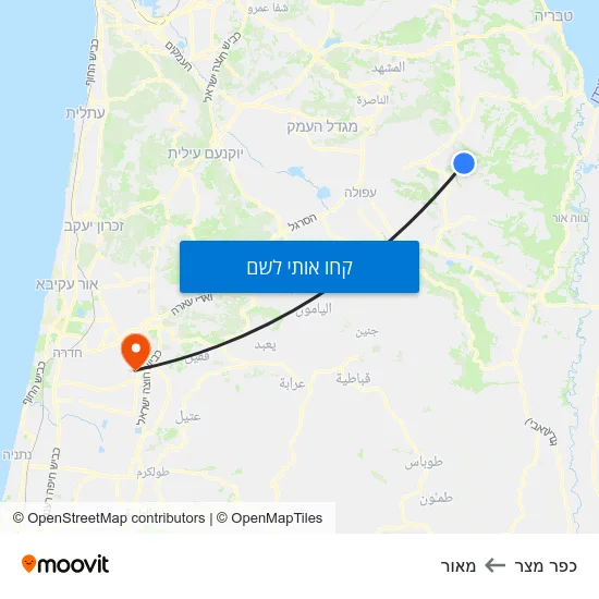 מפת כפר מצר למאור