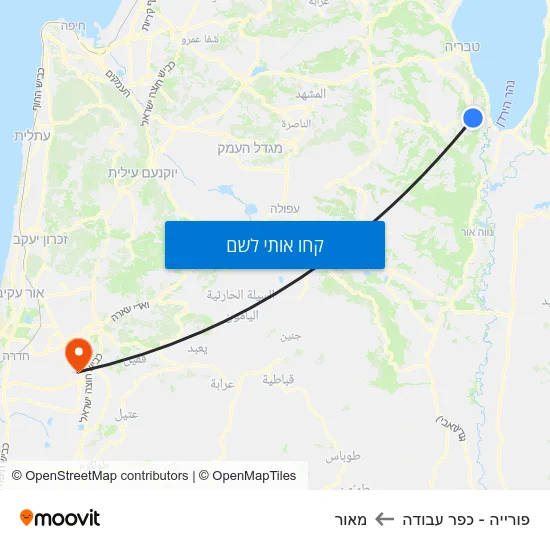 מפת פורייה - כפר עבודה למאור