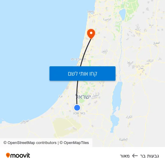 מפת גבעות בר למאור
