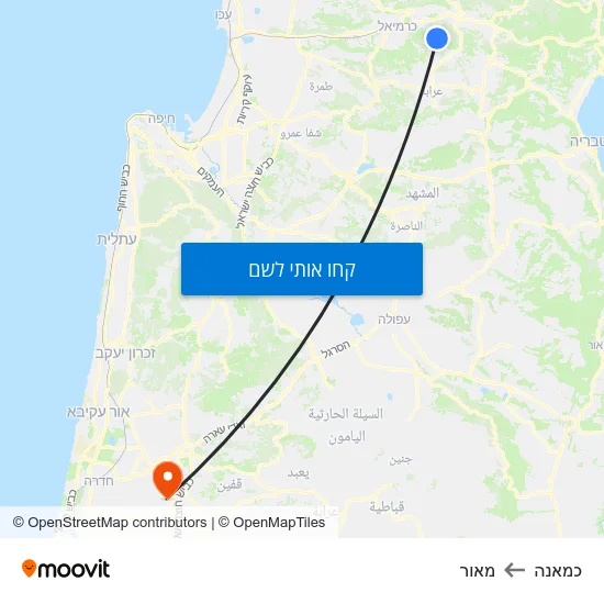 מפת כמאנה למאור