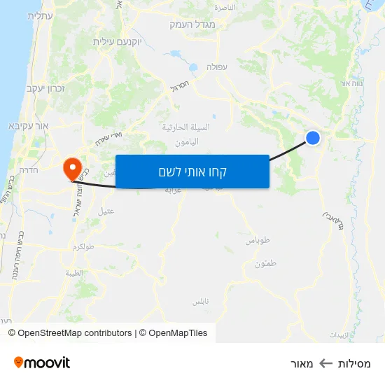 מפת מסילות למאור