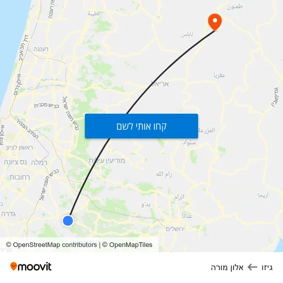 מפת גיזו לאלון מורה