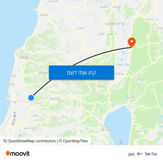מפת טל-אל לגונן