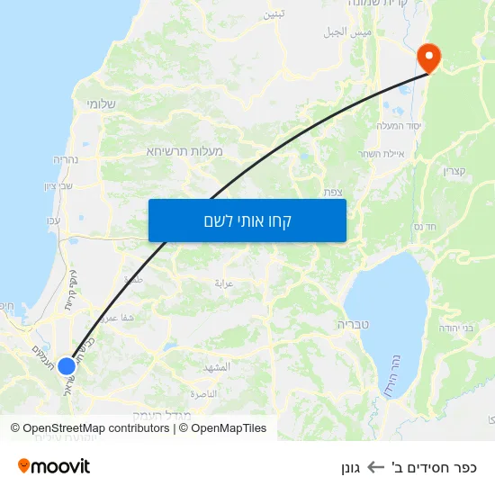 מפת כפר חסידים ב' לגונן
