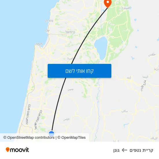 מפת קריית נטפים לגונן