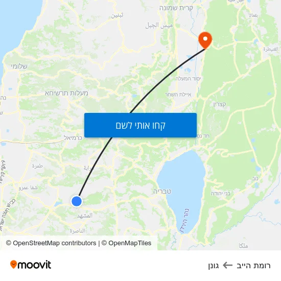מפת רומת הייב לגונן