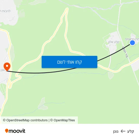 מפת קלע לגונן