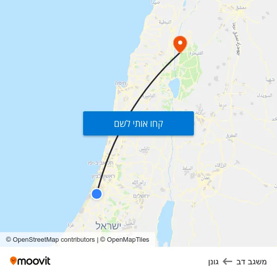 מפת משגב דב לגונן