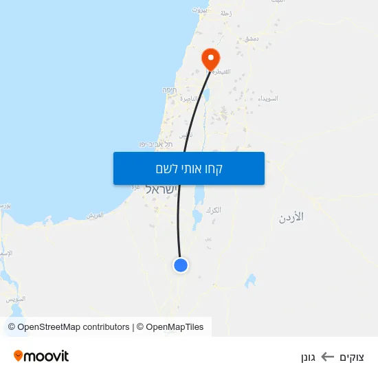 מפת צוקים לגונן