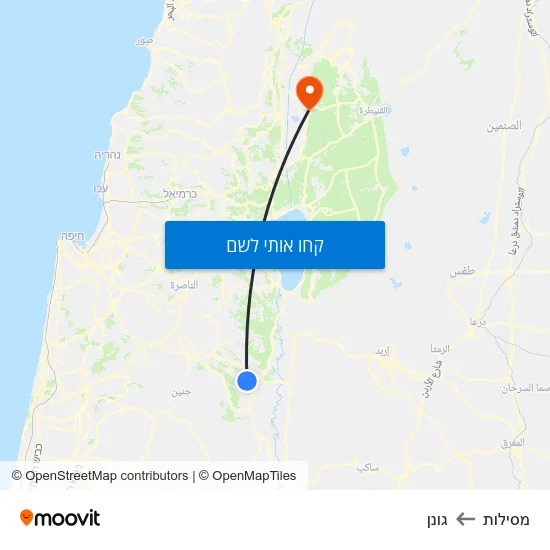 מפת מסילות לגונן