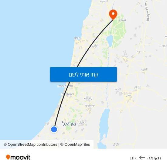 מפת תקומה לגונן
