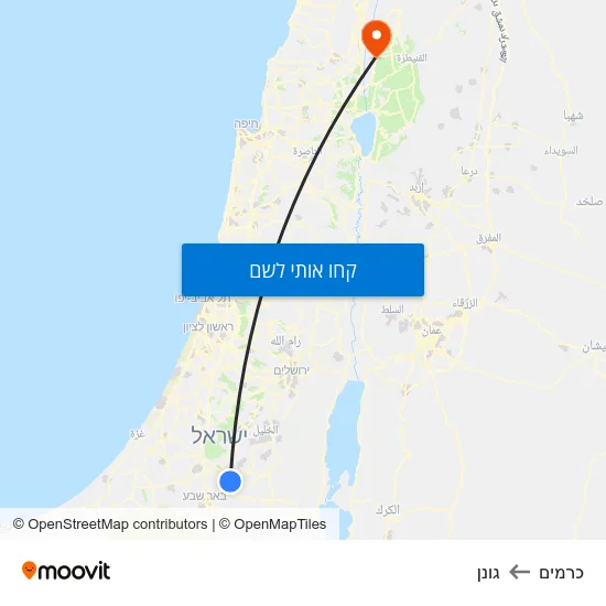מפת כרמים לגונן
