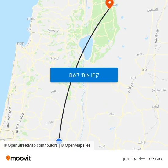 מפת מגדלים לעין זיוון