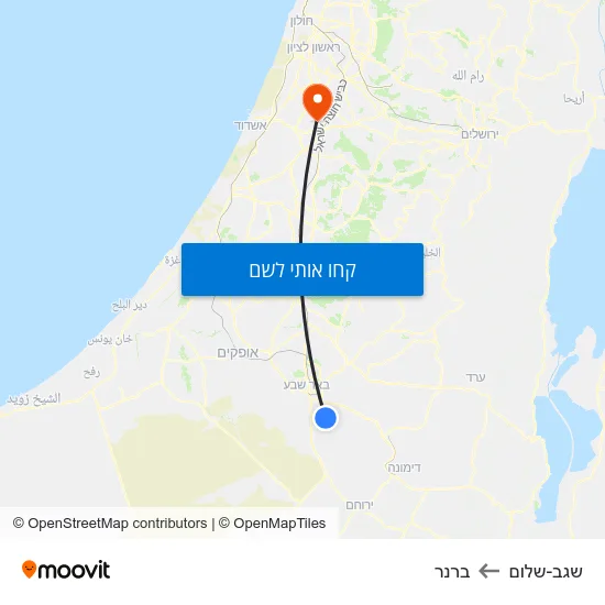 מפת שגב-שלום לברנר