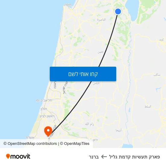 מפת פארק תעשיות קדמת גליל לברנר