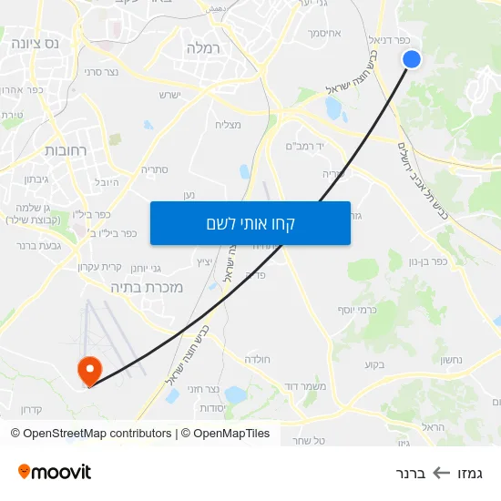 מפת גמזו לברנר
