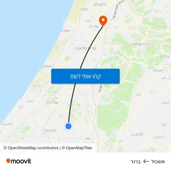 מפת אשבול לברנר