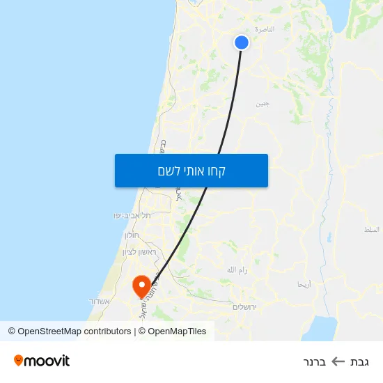 מפת גבת לברנר