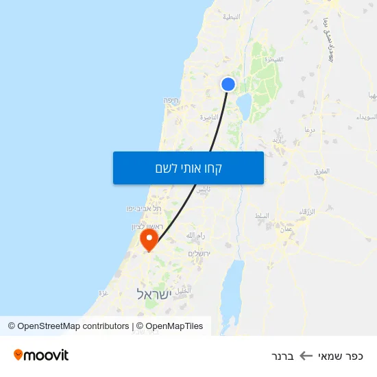 מפת כפר שמאי לברנר
