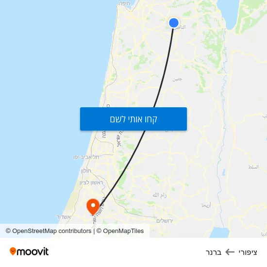 מפת ציפורי לברנר