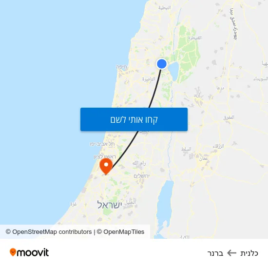 מפת כלנית לברנר
