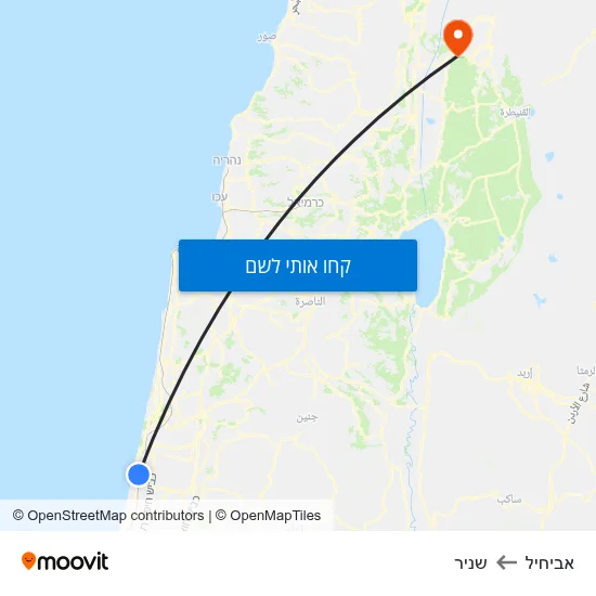 מפת אביחיל לשניר