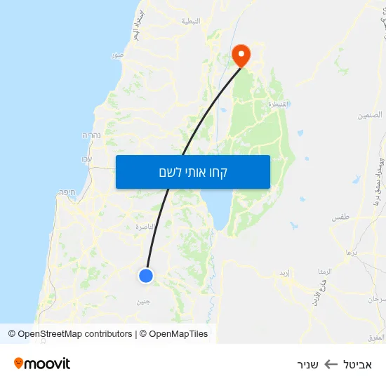 מפת אביטל לשניר