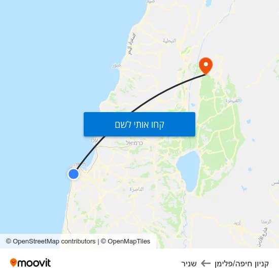 מפת קניון חיפה/פלימן לשניר
