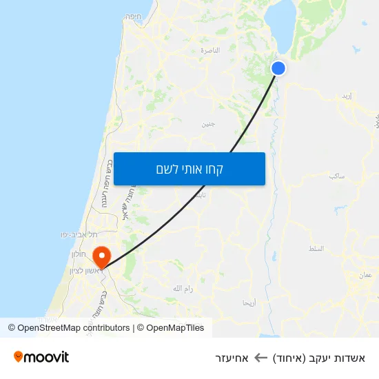 מפת אשדות יעקב (איחוד) לאחיעזר