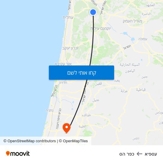 מפת עספיא לכפר הס