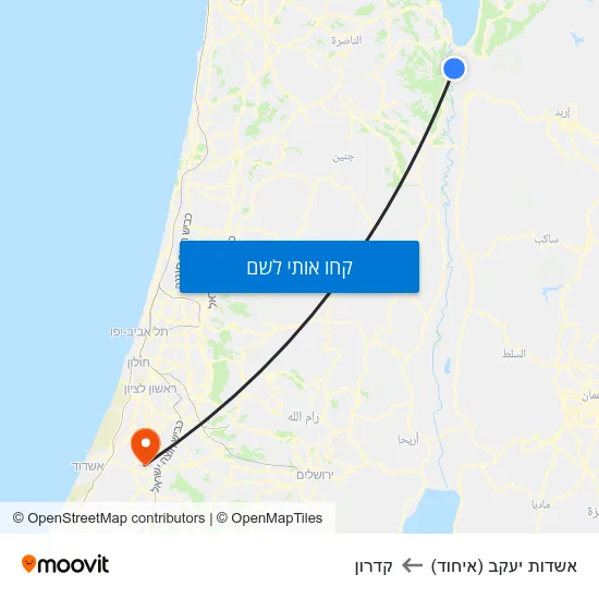 מפת אשדות יעקב (איחוד) לקדרון
