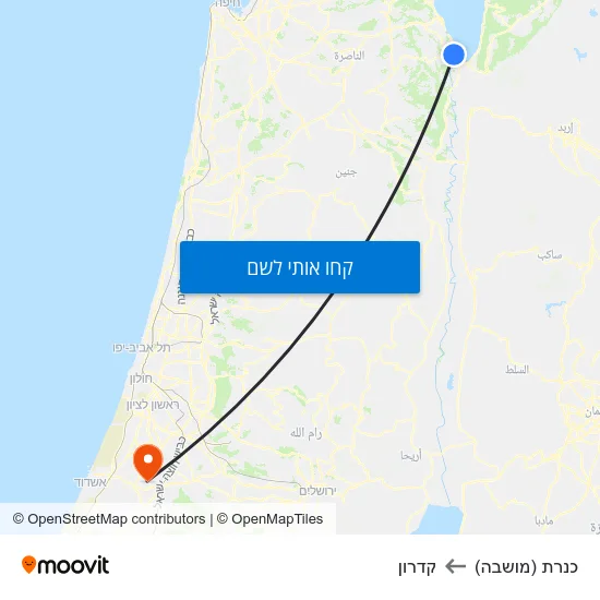 מפת כנרת (מושבה) לקדרון